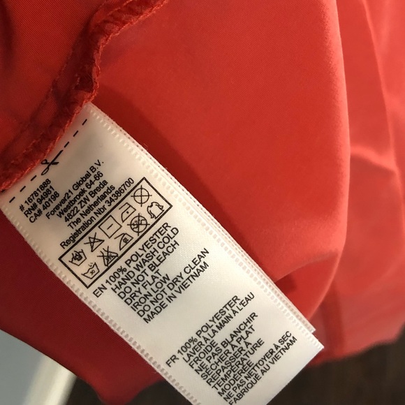 XXI Women’s orange short mini dress size medium - Picture 5 of 10